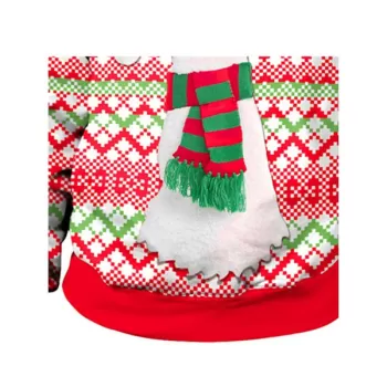 2018 new style Cute Xmas Party Women Sweatshirt ong Sleeves Round Neck Christmas Hedging - Red