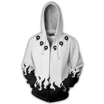 3d Digital Printing Hooded Hoodies - White