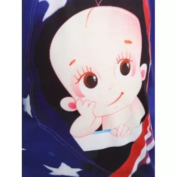 3D Maternity Baby Print T-shirt - Royal Blue