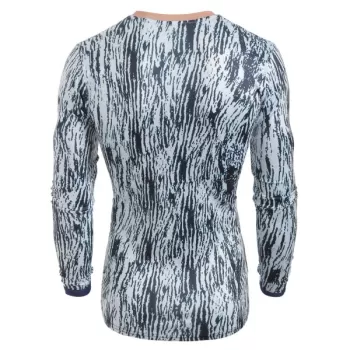 3D Rose Print Long leeve T-shirt - Multi-a