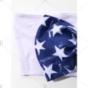 American Flag Bowknot Crop Top -