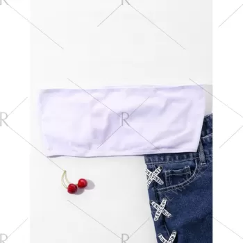 American Flag Bowknot Crop Top -