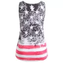 American Flag Pattern Tank Top - Multi-a