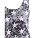 American Flag Pattern Tank Top - Multi-a
