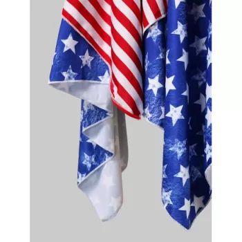American Flag Print idi Skirt -