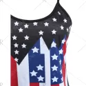 American Flag Two Piece Tops - Black