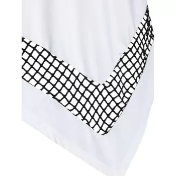 Asymmetric Hollow Out Ombre T Shirt -