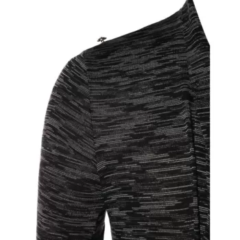 Asymmetric Open Front Space Dye Coat - Dark Gray