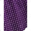 Audrey Hepburn Style Tiny Polka Dot Pattern Swing Skater Dress - Purple