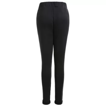 Beading Ripped Cut Out Pants - Black