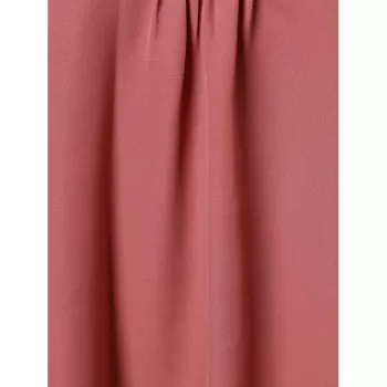 Bell Sleeve Two Tone Blouse - Bean Red