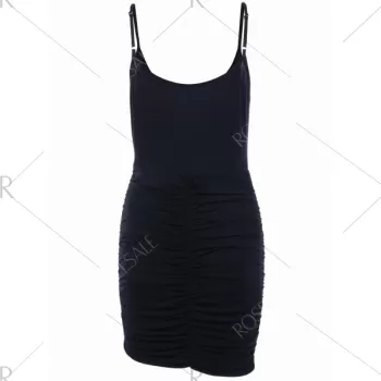 Bird Print Oversized Tee and Bodycon Slip Dress - Purple