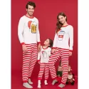 Bottles Christmas Matching Family Pajamas - Red Mom