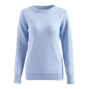 Bowknot Back Plain Sweater - Light Blue One