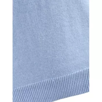 Bowknot Back Plain Sweater - Light Blue One