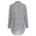 Button Up triped Print hirt - Gray