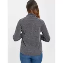 Buttons Color Block Top - Gray