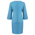 Buttons Knotted Mini Dress - Blue Ivy