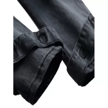 Casual Stripe Multi Pockets Ombre Cargo Pants - Black