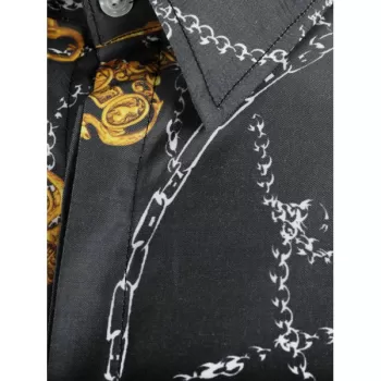 Chain Keys Print Long Sleeves Shirt -