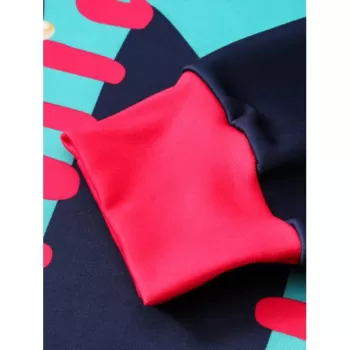 Character Printed Casual Pullover Sweatshirt - Peacock Blue