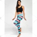 Chevron Print Flare Pants -