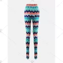 Chevron Print Flare Pants -