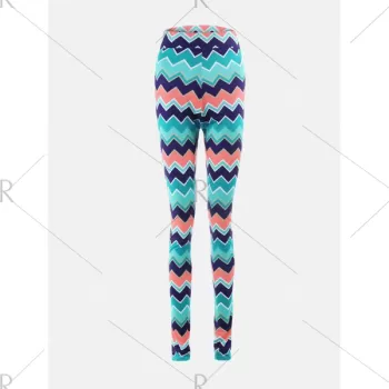 Chevron Print Flare Pants -