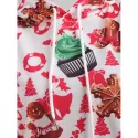 Christmas Cake Print Pullover Hoodie -