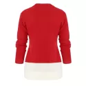 Christmas Crew Neck Pullover Sweater - Red One