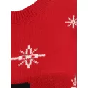 Christmas Crew Neck Pullover Sweater - Red One