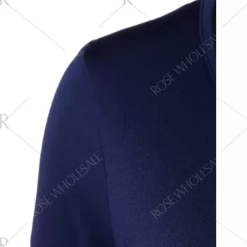 Christmas Deer Patched Fitted T-hirt Dress - Cadetblue