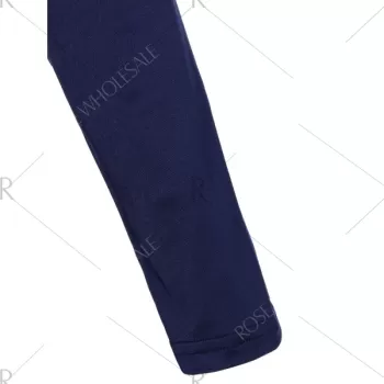 Christmas Deer Patched Fitted T-hirt Dress - Cadetblue