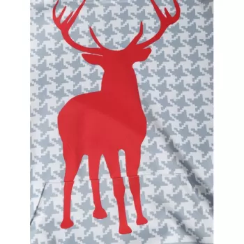Christmas Deer Pattern Kangaroo Pocket Hoodie -