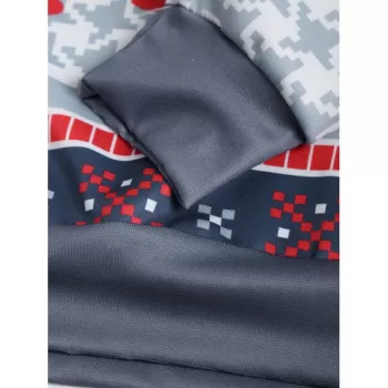 Christmas Deer Pattern Kangaroo Pocket Hoodie -