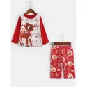 Christmas Elk Print Family Pajama -  Kid