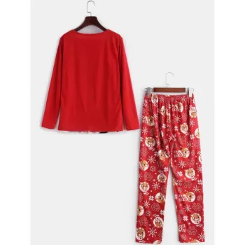 Christmas Elk Print Family Pajama -  Kid