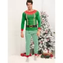 Christmas Elves Matching Family Pajamas - Clover Green Dad