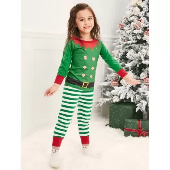Christmas Elves Matching Family Pajamas - Clover Green Dad