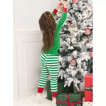 Christmas Elves Matching Family Pajamas - Clover Green Dad