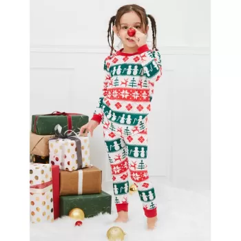 Christmas Geometric Pattern Family Pajama Sets -  Dad