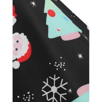 Christmas Graphic Fit and Flare Dress -