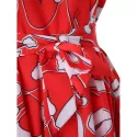 Christmas Hat Print A Line Dress -