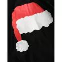 Christmas Hat Printed Family Pajamas Sets - Black Dad