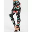 Christmas Print Outdoor Leggings - Black