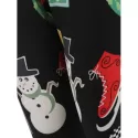 Christmas Print Outdoor Leggings - Black