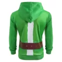 Christmas Santa Suit Print Drawstring Hoodie -