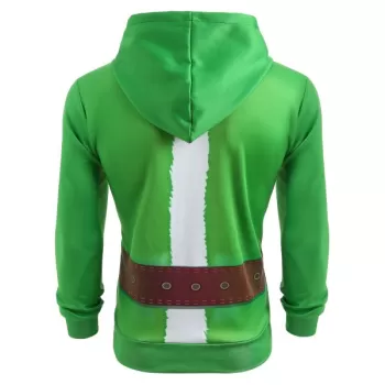 Christmas Santa Suit Print Drawstring Hoodie -