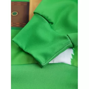 Christmas Santa Suit Print Drawstring Hoodie -