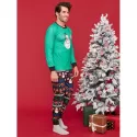 Christmas Snowman Print Family Matching Kids Nightwear -  Dad